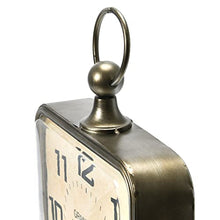 Load image into Gallery viewer, Metal Rectangle Hanging Clock