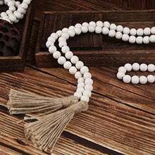 Load image into Gallery viewer, Wood Bead Garland with Tassels