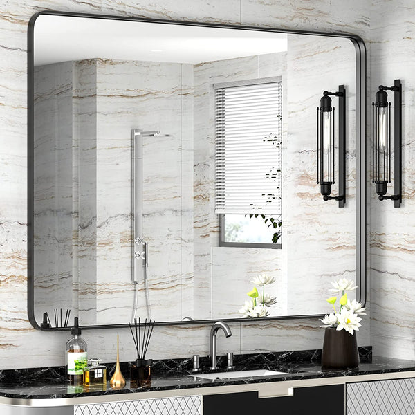 Matte Black Bathroom Vanity Mirror