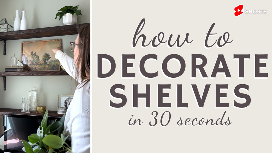 Decorating Shelves is a skill you can learn, we hope this helps! 🖼️🕰️