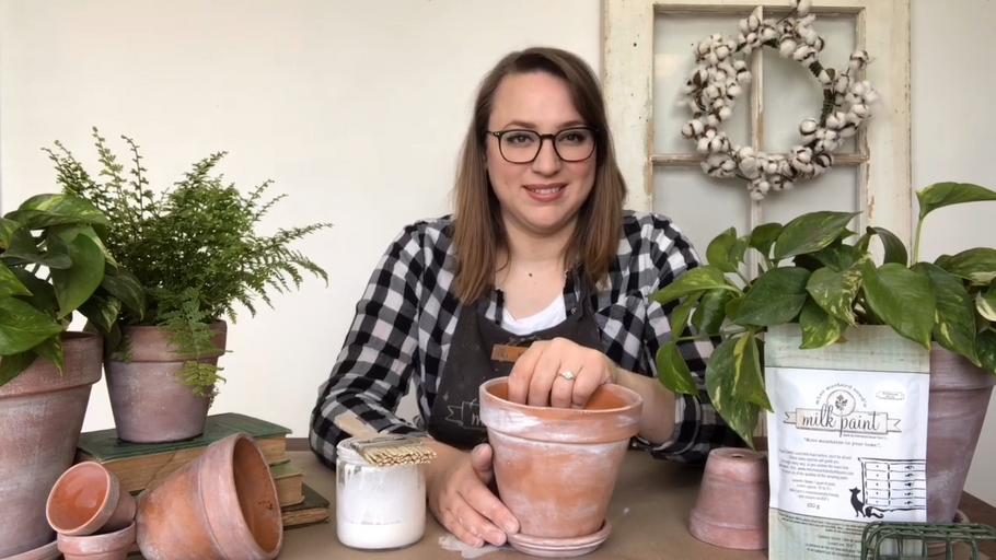 How to Whitewash Terracotta Pots