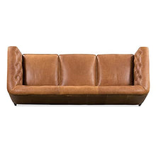 Load image into Gallery viewer, Tufted Leather Couch – Tan