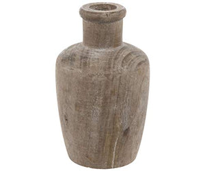 Distressed Wooden Vase