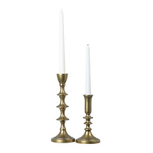 Load image into Gallery viewer, Gold Taper Candle Holders