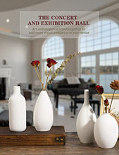 Load image into Gallery viewer, White Ceramic Vase Set
