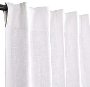 White Cotton Curtain Panels