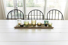 Load image into Gallery viewer, Wood Tray with Glass Votive Candle Holders