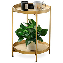 Load image into Gallery viewer, Round Metal End Table