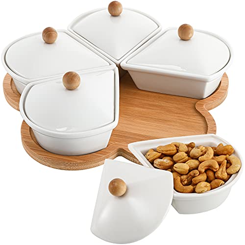 Divided Serving Dishes with Lids