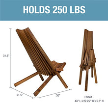 Load image into Gallery viewer, Folding Wooden Outdoor Chair