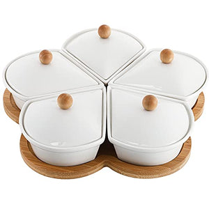 Divided Serving Dishes with Lids