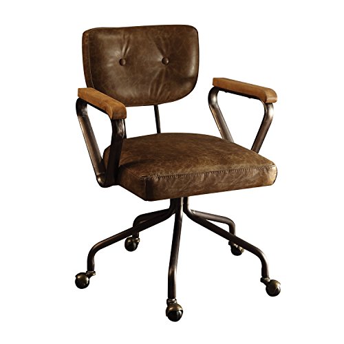 Leather Office Chair in Vintage Whiskey