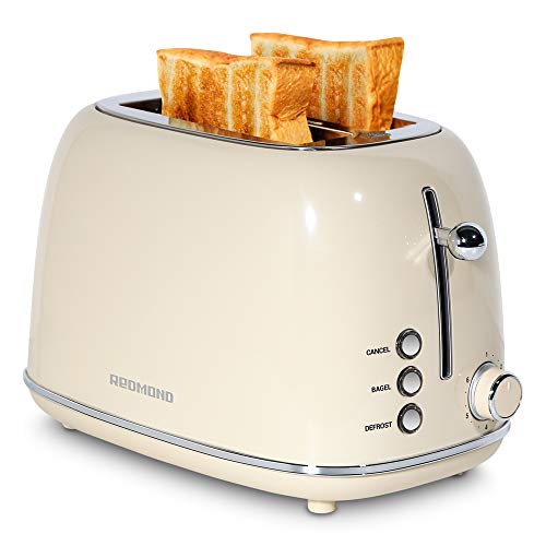 2 Slice Toaster Retro Stainless Steel Toaster