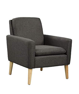 Modern Accent Fabric Chair - Black