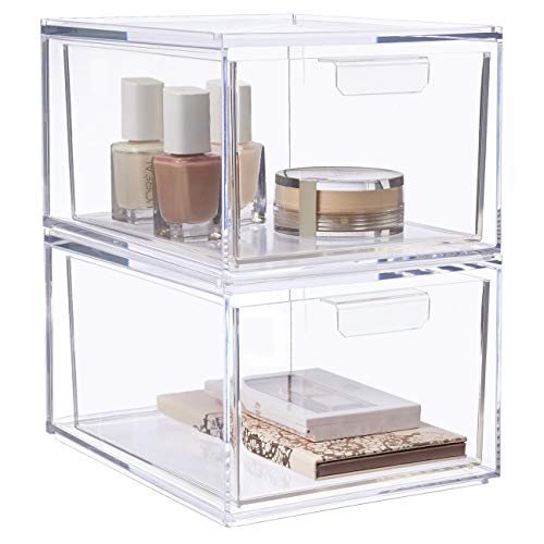 Stackable Clear Organizer Drawers