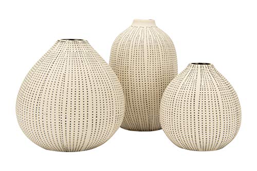 White Stoneware Vases