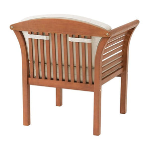 Wood Outdoor Chair with Cushions