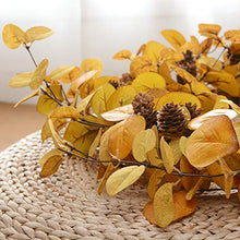 Load image into Gallery viewer, Faux Fall Wreath with Eucalyptus Leaves