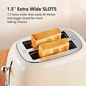 2 Slice Toaster Retro Stainless Steel Toaster