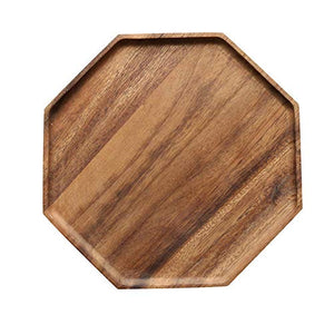 Wooden Octagon Square Trays