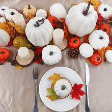 Load image into Gallery viewer, 16pcs White Pumpkin Decorations