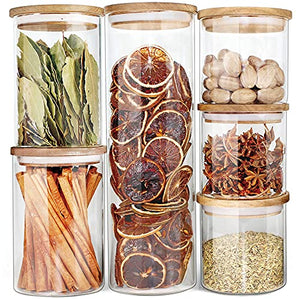 Glass Jars with Wood Lids