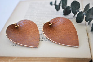 Brown Leaf Earrings