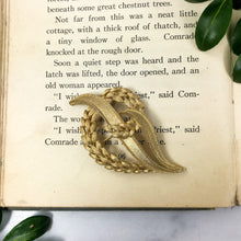 Load image into Gallery viewer, Gold Leaf Brooch - Trifari Crown Jewelry - Host Gift