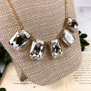 Large Crystal Statement Necklace -